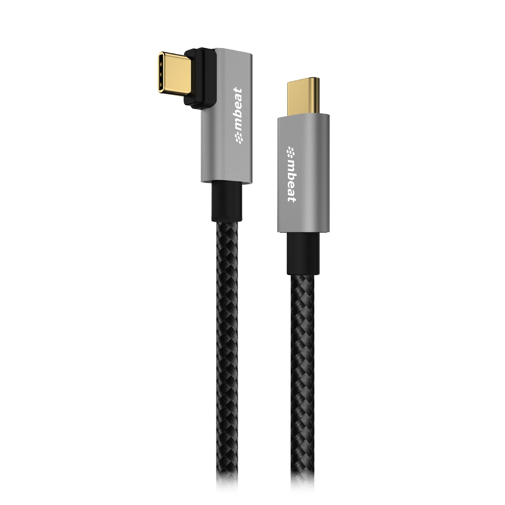 mbeat Tough Link 1.8m L-Shape USB 3.2 Gen2 USB-C Cable - Space Grey Data Transfer Rate: Maximum 10Gbps  Video Resolution: Maximum 4K/60Hz Weight 85g mbeat Tough Link 1.8m L-Shape USB 3.2 Gen2 USB-C Cable - Space Grey Data Transfer Rate: Maximum 10Gbps  Video Resolution: Maximum 4K/60Hz Weight 85g
